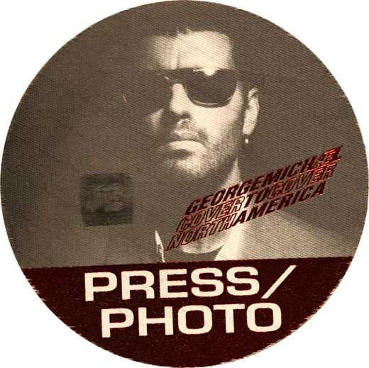George Michael - 1991 Cover To Cover Tour Backstage Press Photo Pass