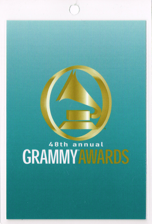 Grammy Awards - 48th Annual Laminated Pass