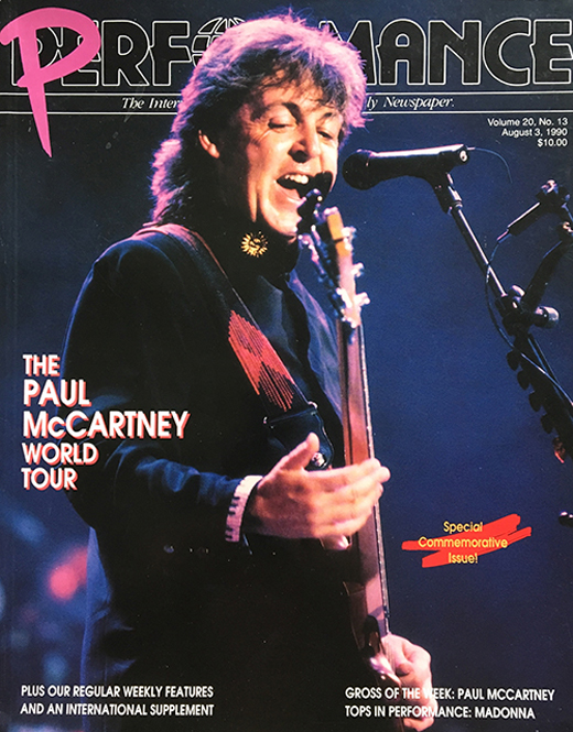 Paul McCartney - August 3, 1990 Performance Book