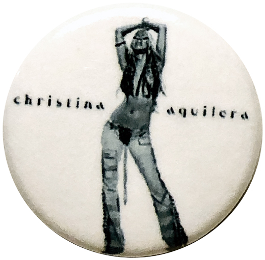Christina Aquilera - 2002 Stripped Tour Album Cover Button Pin