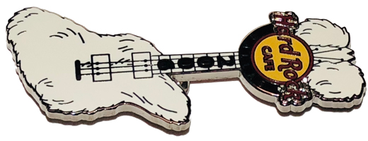 ZZ Top - Hard Rock Cafe Fuzzy Guitar Pin