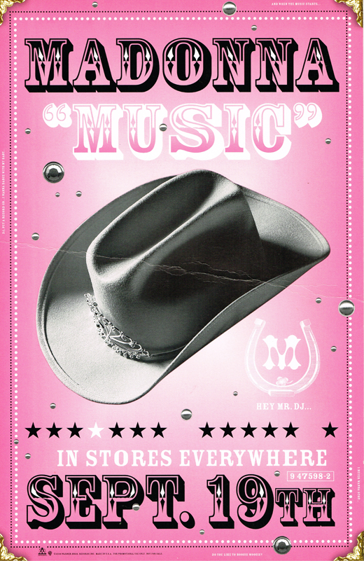Madonna - Music LP !11x17 Promo Poster