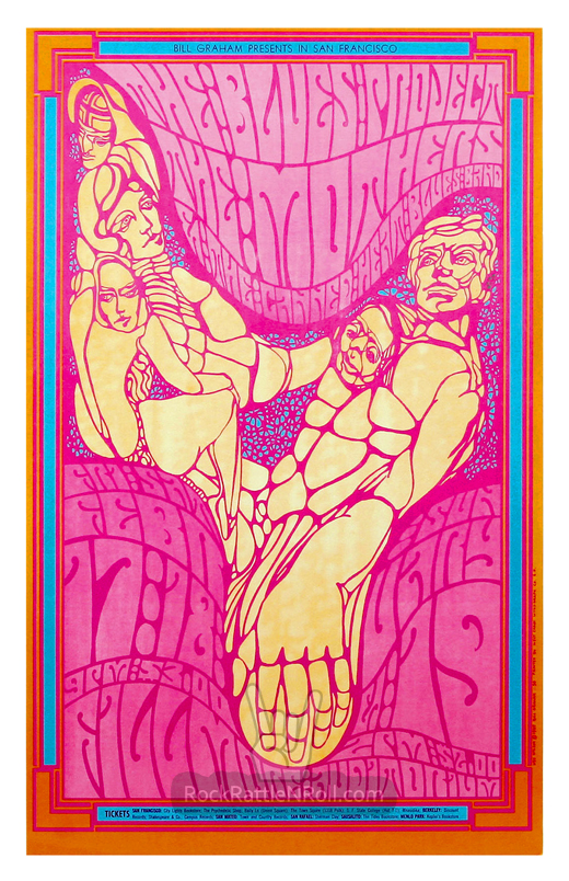 The Blues Project - 1967 Fillmore SF CA Concert Poster