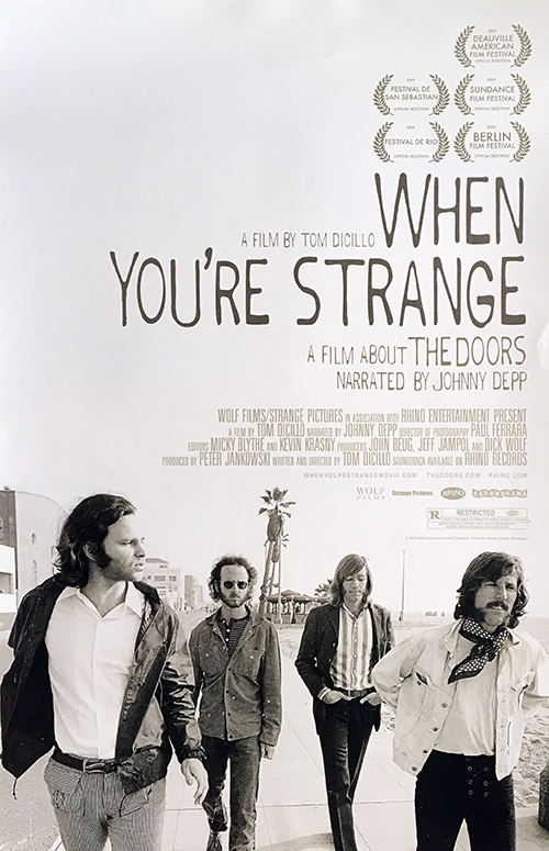 2012 The Doors When You're Strange Promo Poster