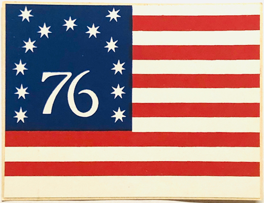 American Flag - Vintage 1776 Sticker