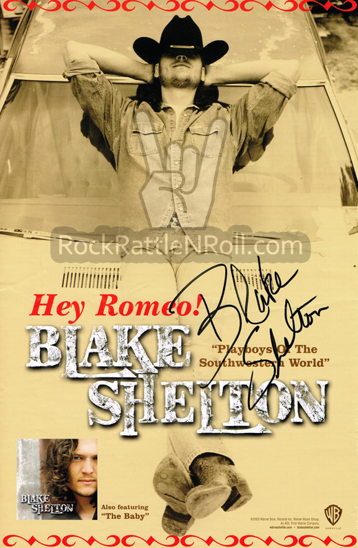 Blake Shelton - Autographed 11x17 Poster
