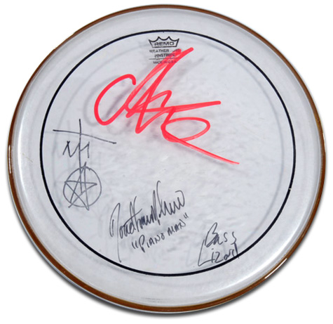 Chris Connelly Band Signed Drum Head