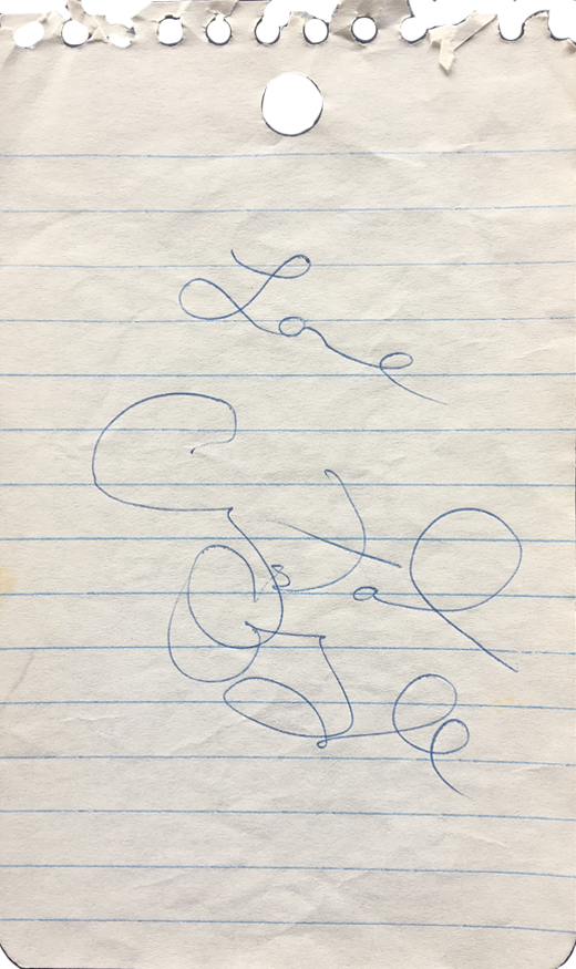 Crystal Gayle - Autographed 2x5 Paper