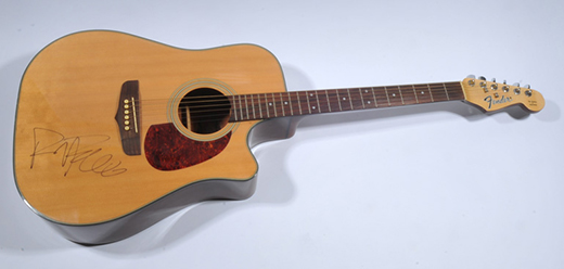 Janes Addiction Signed Fender Acoustic Guitar