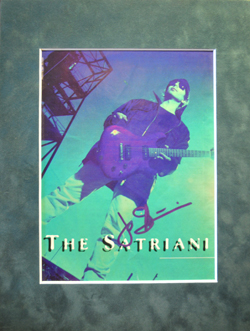Joe Satriani 11x14 archival matted 8x10 tour book insert