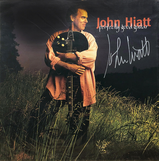 John Hiatt - Autographed Perfectly Good Guitar Album Flat