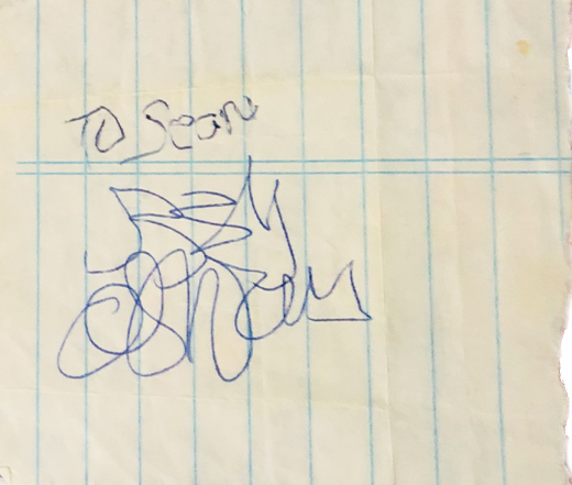Ozzy Osbourne - Signed 2x4 Paper Personalized to Sean