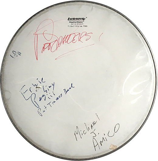 Pat Travers Complete Band Drumhead