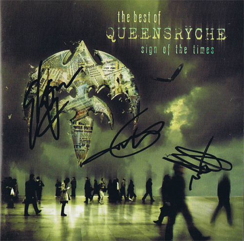 Queensryche Sign Of The Times CD Cover Only Autograph