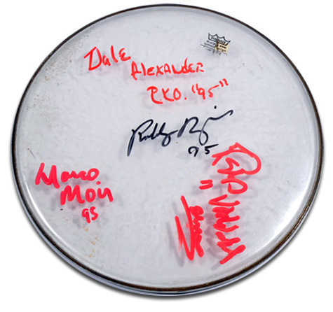 Robby Krieger Organization Signed Drum Head