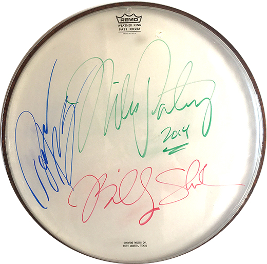 Winery Dogs - Complete Band Mike Portnoy, Billy Sheehan and Richie Kotzen Drum Head
