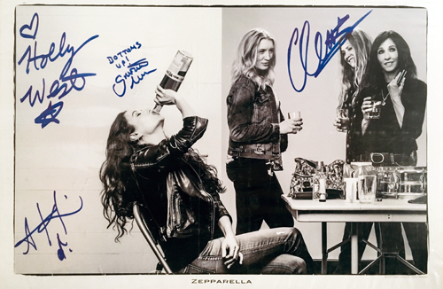 Zepparella 11x14 Promo Poster - Complete Band Autographed
