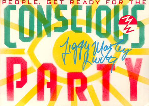 Ziggy Marley - 4x6 Promo Postcard Autograph