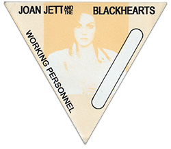 2006 Joan Jett Sinner Working Personnel Pass