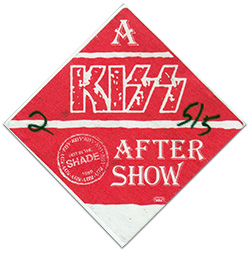 1990 Made in The Shade Tour After Show Backstage Pass