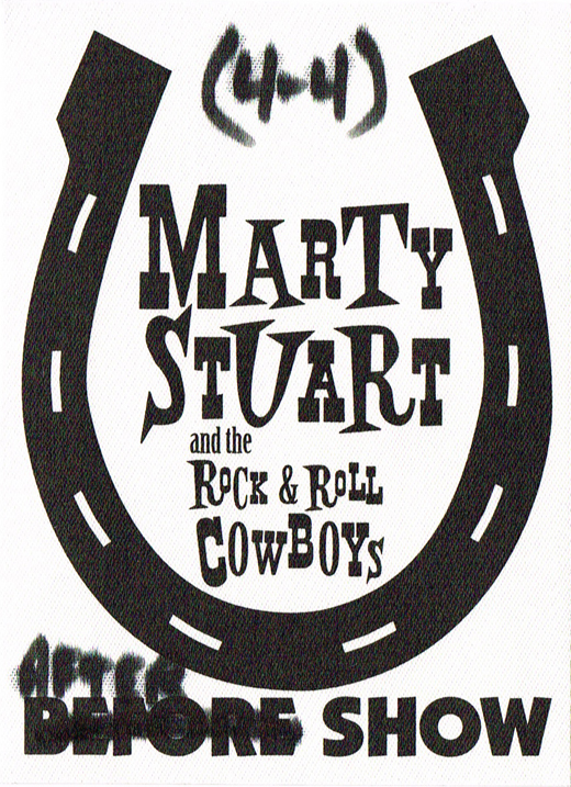Marty Stuart and the Rock And Roll Cowboys - Aftershow Backstage Pass
