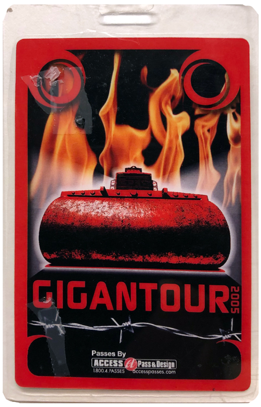 Megadeth - 2005 Gigantour Support Laminate Pass
