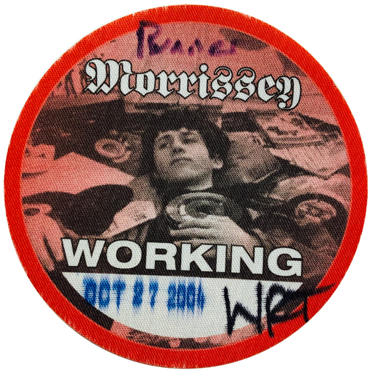 Morrissey - 2004 Working Backstage Pass
