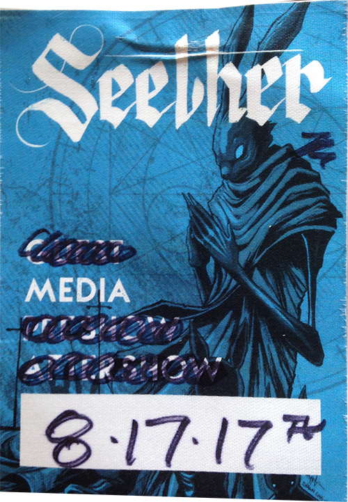 Seether - 2017 Media Backstage Pass