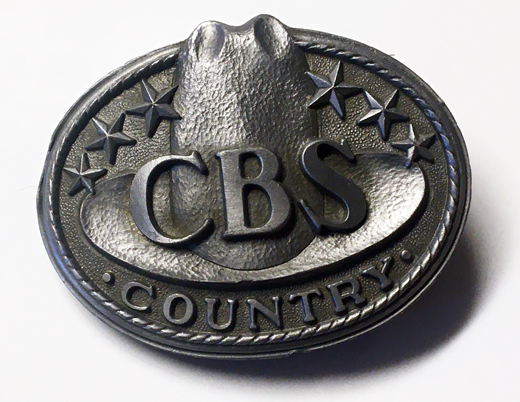 CBS Records - Country Metal Promo Belt Buckle