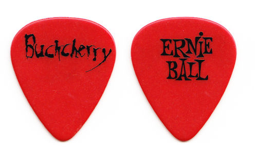 Buckcherry - Concert Tour Guitar Pick Red Logo Ernie Ball