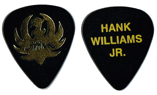 Hank Williams Jr. - Band Logo Concert Tour Guitar Pick