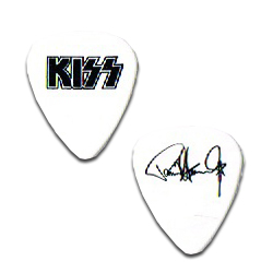 KISS - Paul Stanley Concert Guitar Pick White Signature