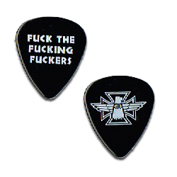 Motley Crue - Nikki Sixx Fuck The Fucking Fuckers Concert Tour Guitar Pick Face Logo