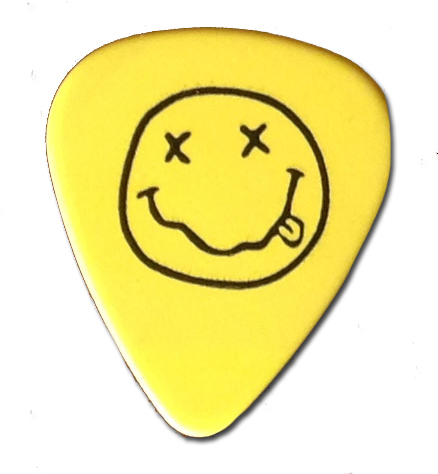 Nirvana - Kurt Cobain Yellow Smily Face Guitar Pick