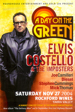 Elvis Costello - Australian Handbill