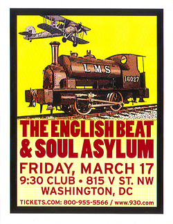 English Beat / Soul Asylum - Washington, DC Handbill