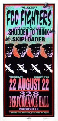 Foo Fighters | Shudder To Think | Skiploader - Arminski Handbill