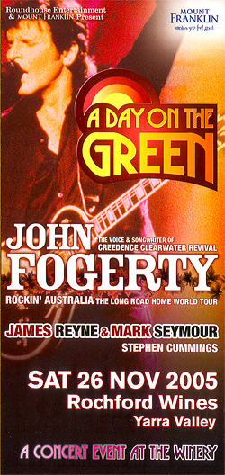John Fogerty - Australian Handbill