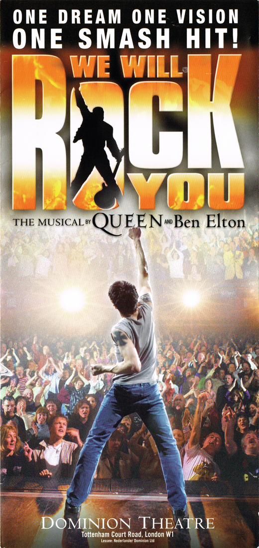 Queen - We Will Rock You Musical Handbill