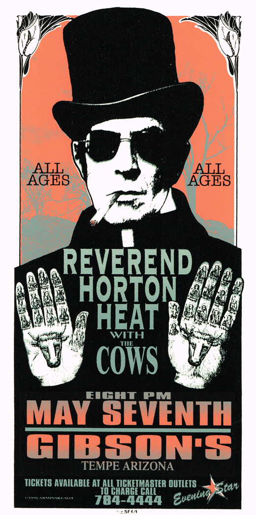 Reverend Horton Heat - May 7, 1996 Tempe, AZ Handbill