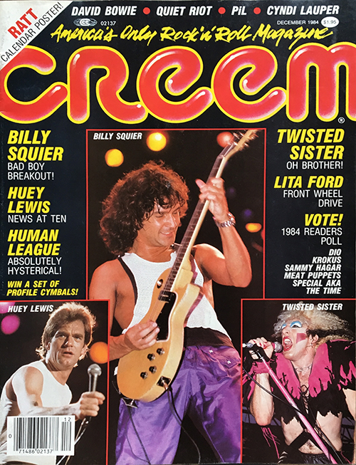 Billy Squire - Creem Magazine December 1984