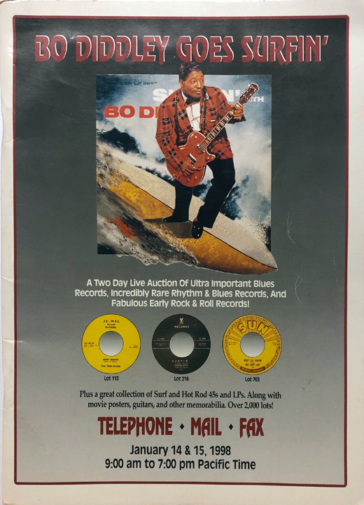 Bo Diddly - 1998 Goes Surfin Auction Magazine