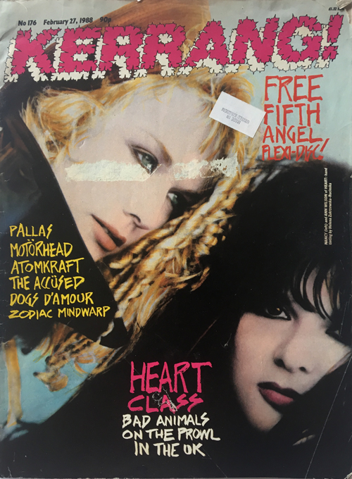 Heart Kerrang! Magazine February 27, 1988 N0. 276