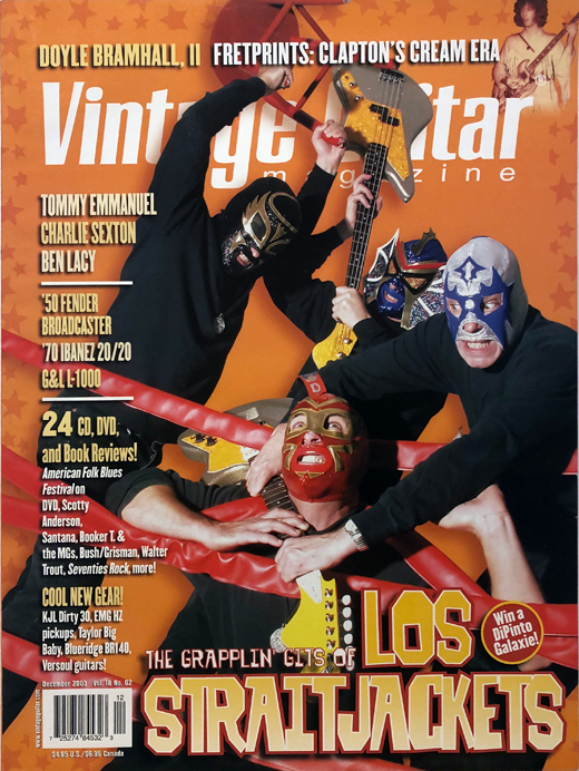 Los Straitjackets - October 2003 Vintage Guitar Magazine