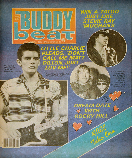Stevie Ray Vaughan - 1983 Buddy Beat Magazine
