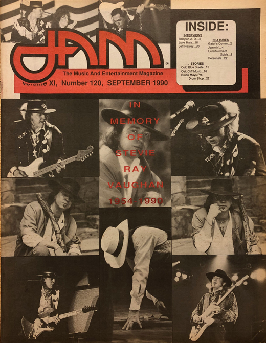 Stevie Ray Vaughan - September 1990 JAM Magazine