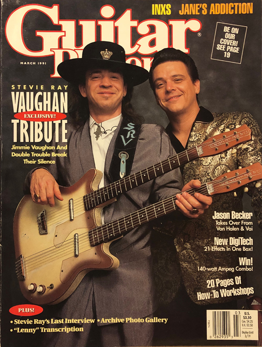 Stevie Ray Vaughan - March 1991 Guitar Player Magazine