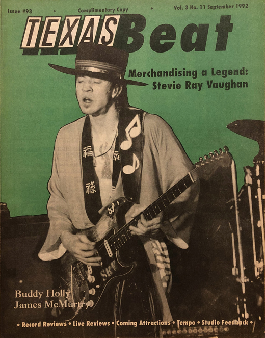 Stevie Ray Vaughan - September 1992 Texas Beat Magazine