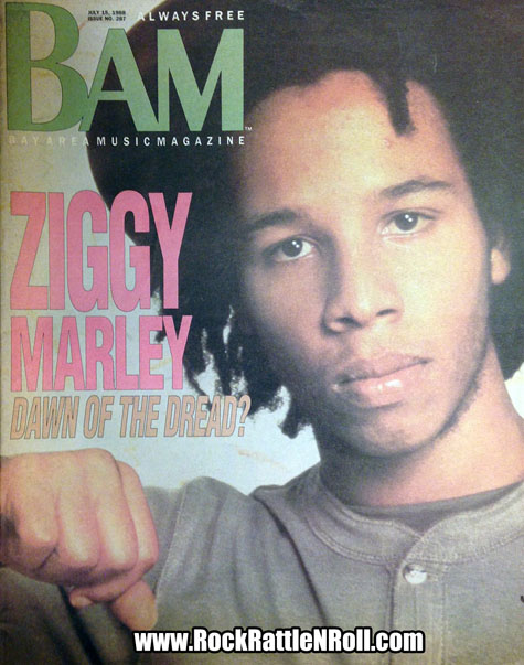Ziggy Marley - Bam Magazine July 1988
