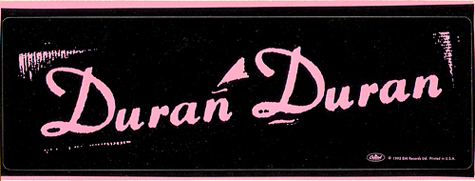 Duran Duran Promo Sticker